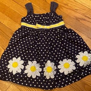 4T daisy polkadot dress